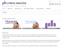 Tablet Screenshot of litmusanalysis.com